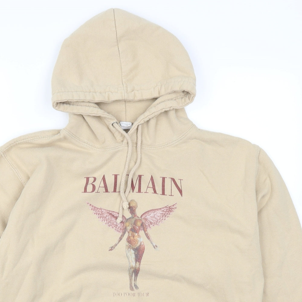 All We So Is Mens Beige   Pullover Hoodie Size M  - Nirvana In Utero
