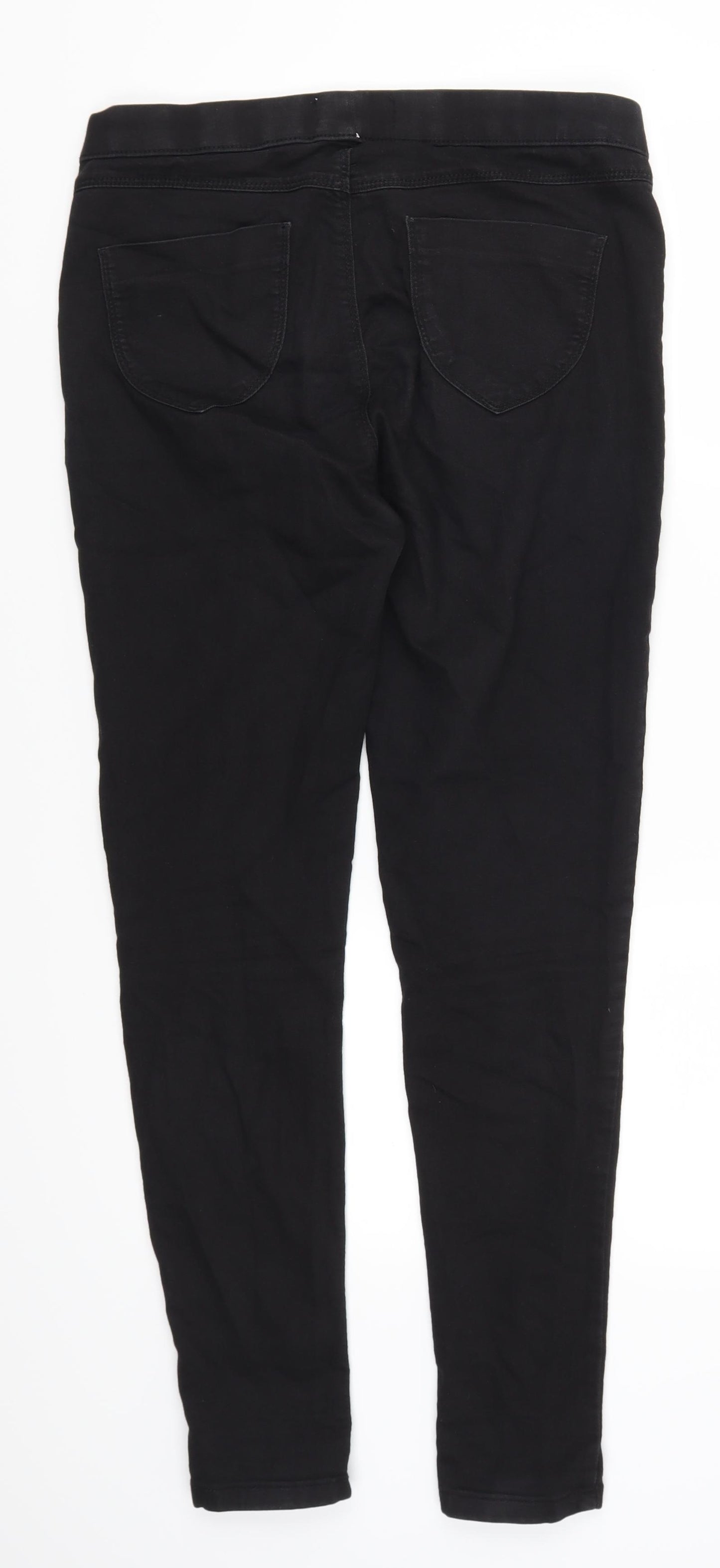 Dorothy Perkins Womens Black  Denim Jegging Leggings Size 12 L29 in