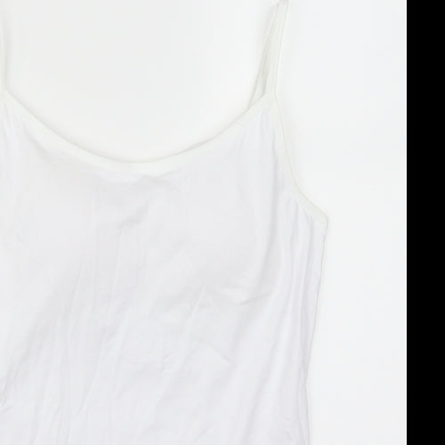 Secret Possessions Womens White   Basic Tank Size 12