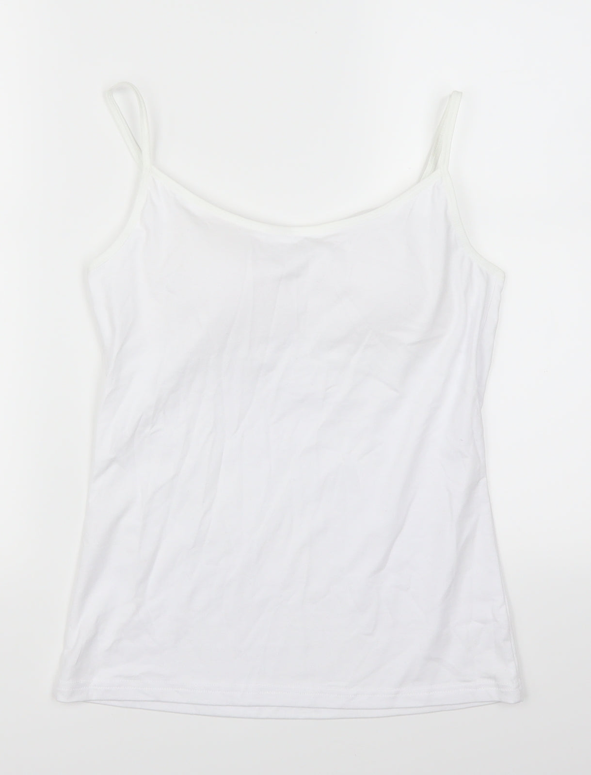 Secret Possessions Womens White   Basic Tank Size 12