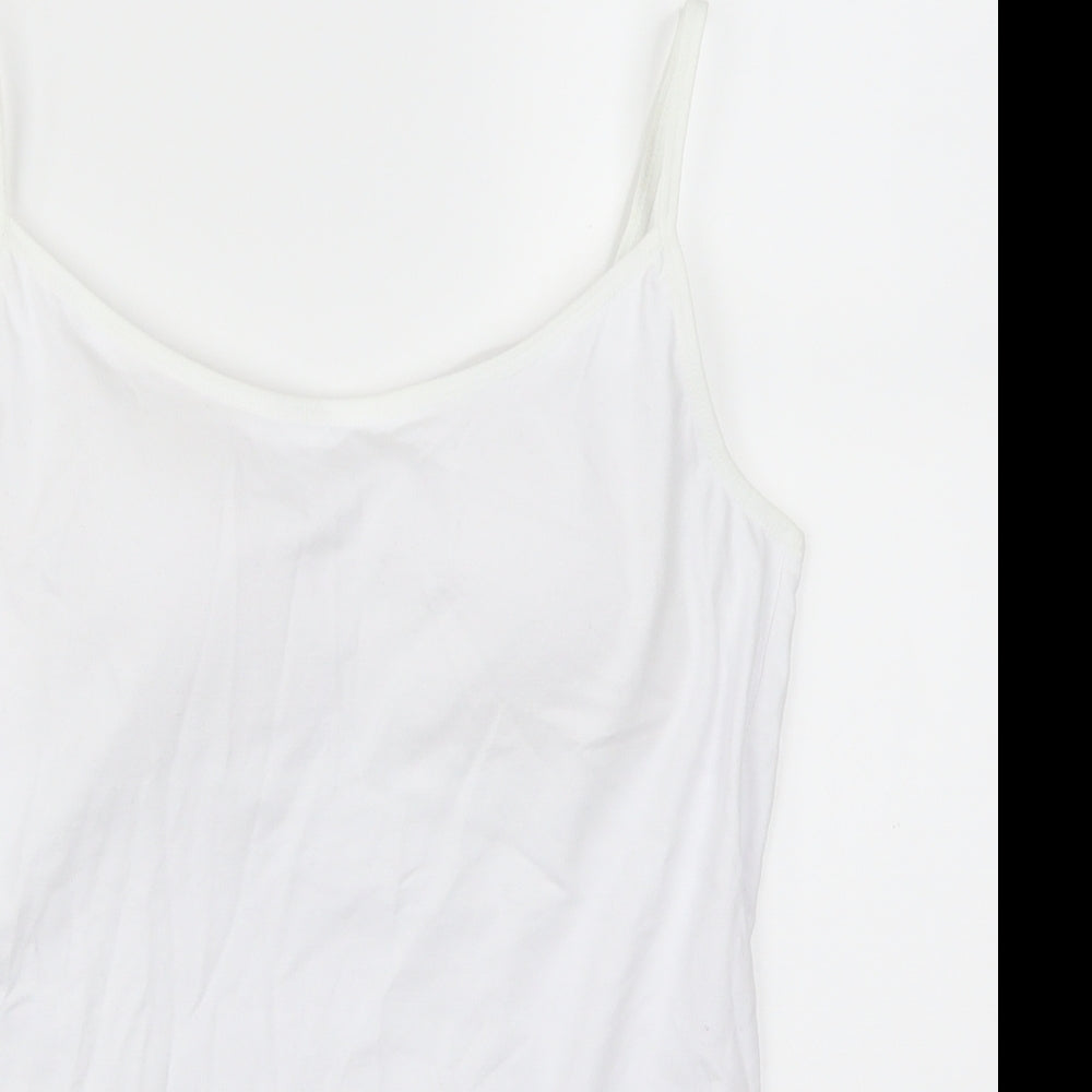 Secret Possessions Womens White   Basic Tank Size 12