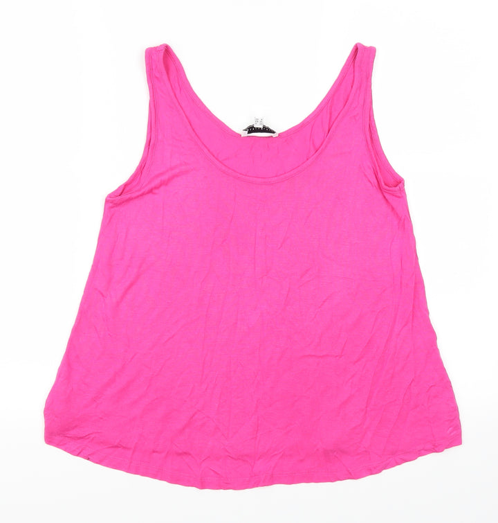 Warehouse Womens Pink   Basic Tank Size 8