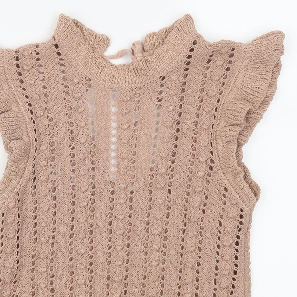 River Island Womens Brown   Basic Tank Size 8