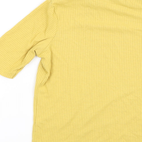 New Look Womens Yellow   Basic Blouse Size 8