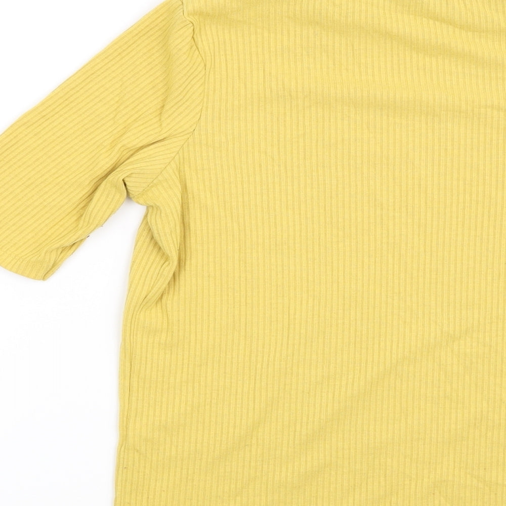 New Look Womens Yellow   Basic Blouse Size 8