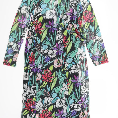 Finery Womens Black Floral  Bodycon  Size 16