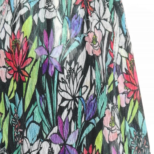 Finery Womens Black Floral  Bodycon  Size 16