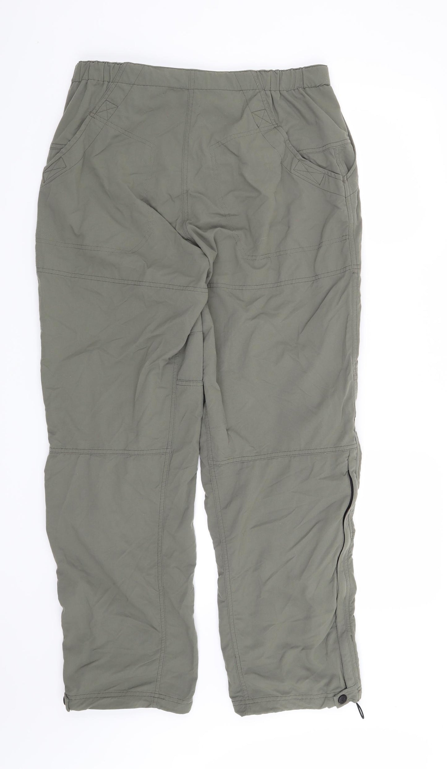Preworn Womens Green   Cargo Trousers Size 12 L29 in