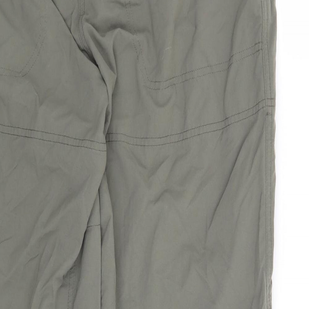 Preworn Womens Green   Cargo Trousers Size 12 L29 in