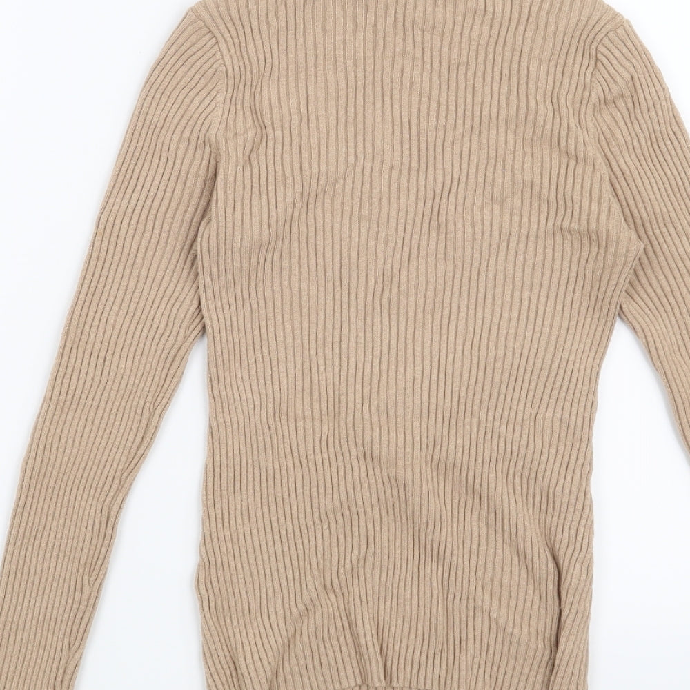 Warehouse Womens Brown   Pullover Jumper Size 8