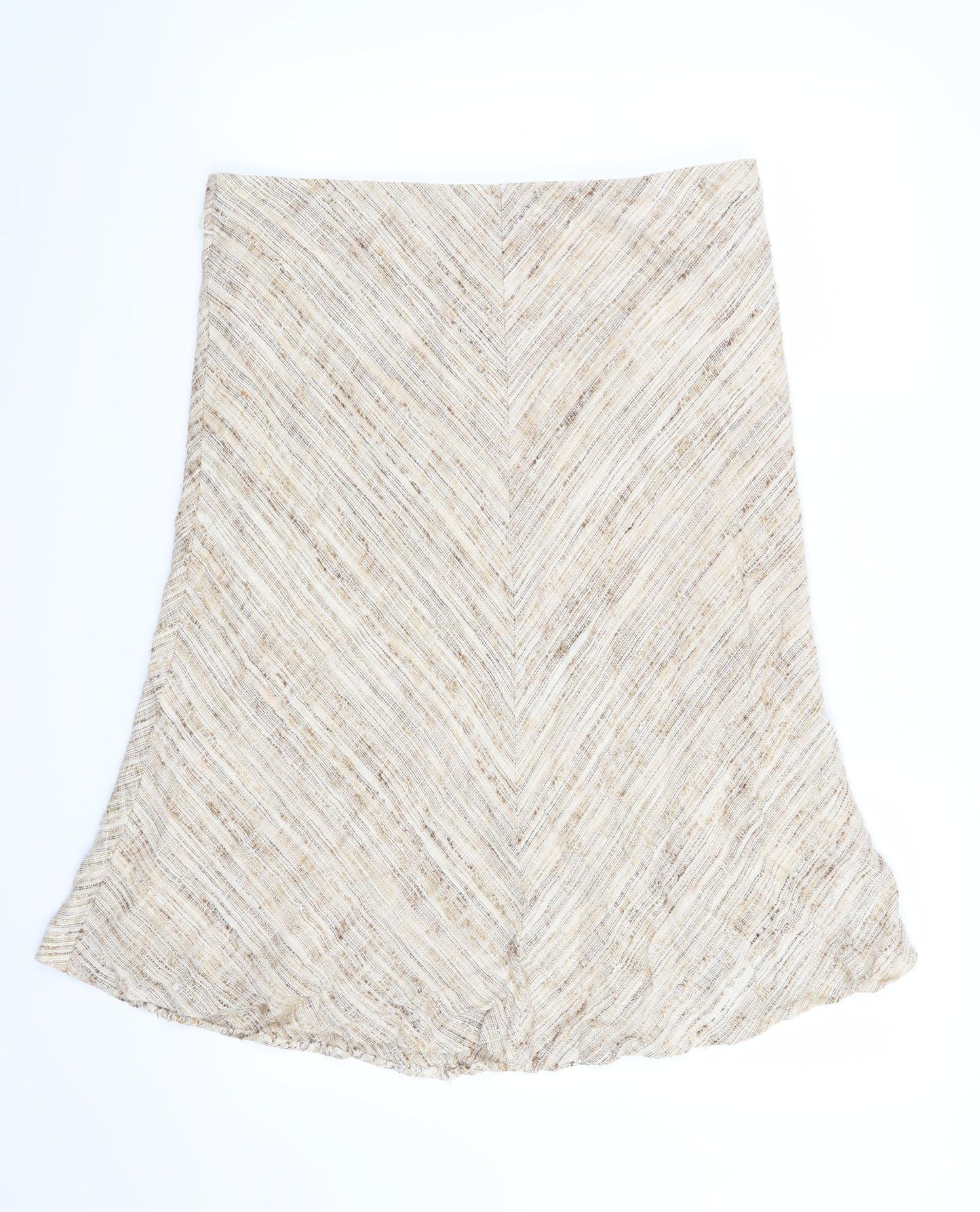 Marks and Spencer Womens Beige   A-Line Skirt Size 18