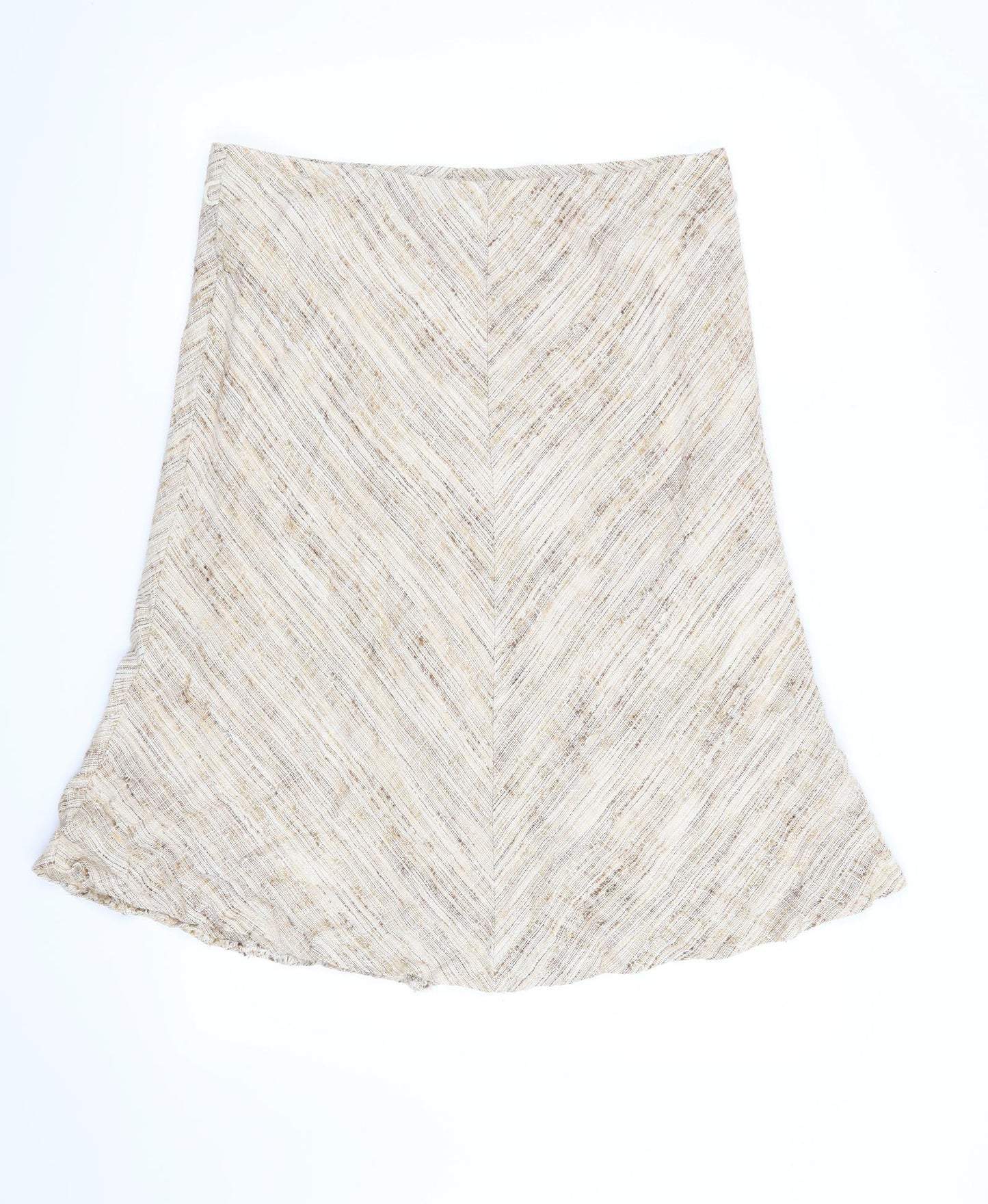 Marks and Spencer Womens Beige   A-Line Skirt Size 18