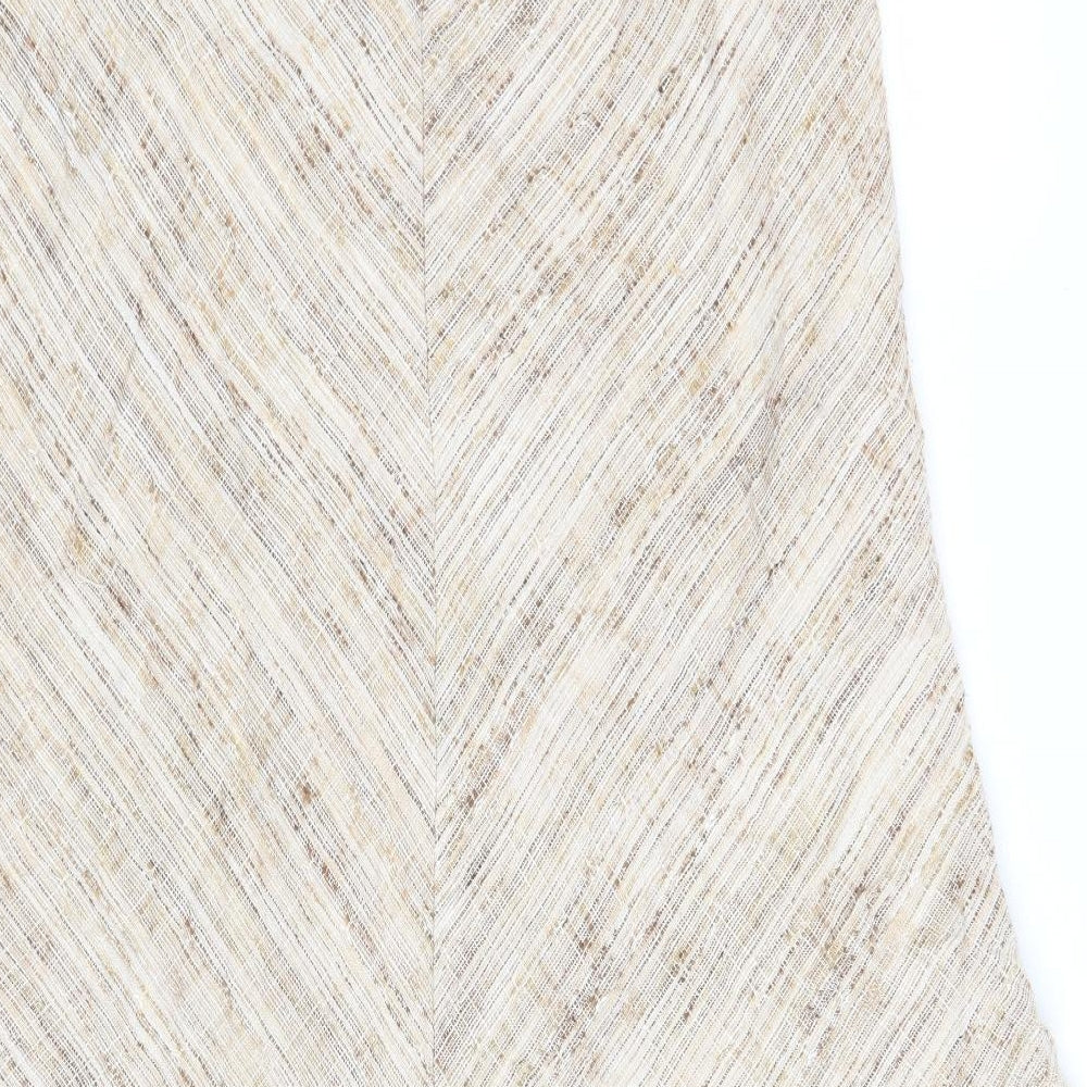 Marks and Spencer Womens Beige   A-Line Skirt Size 18