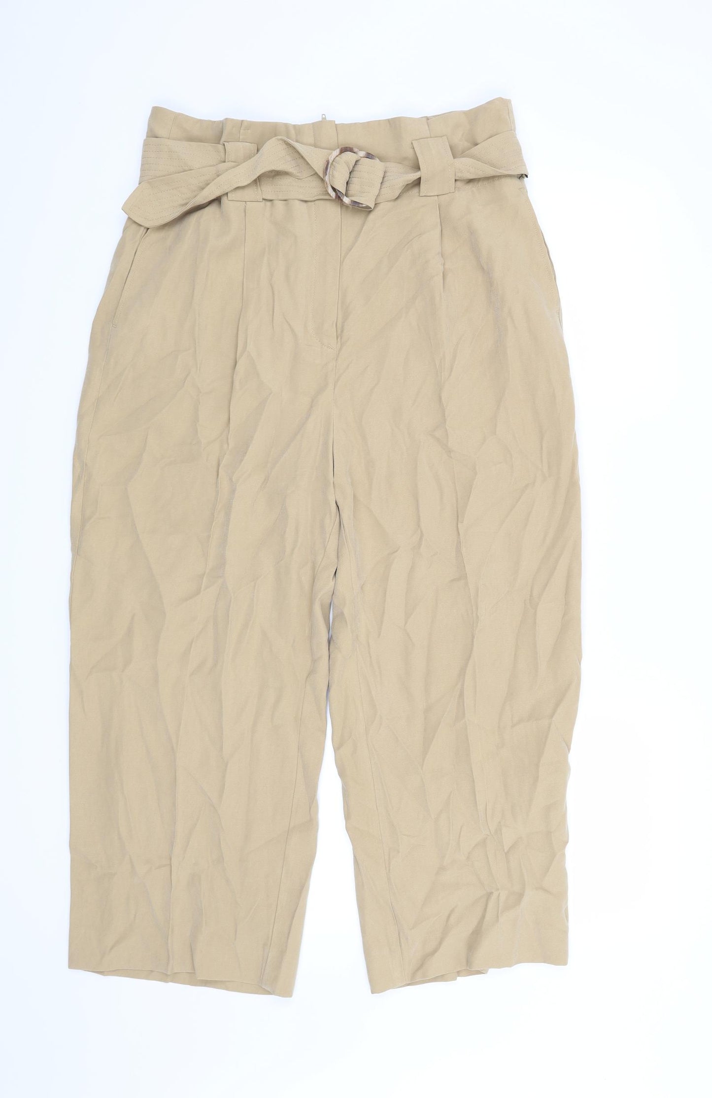 Mango Womens Beige   Trousers  Size 14 L24 in