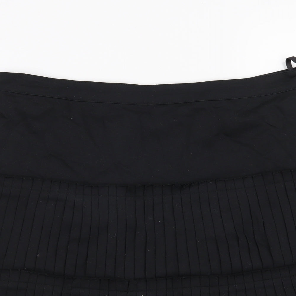 Monton Womens Black   A-Line Skirt Size 10