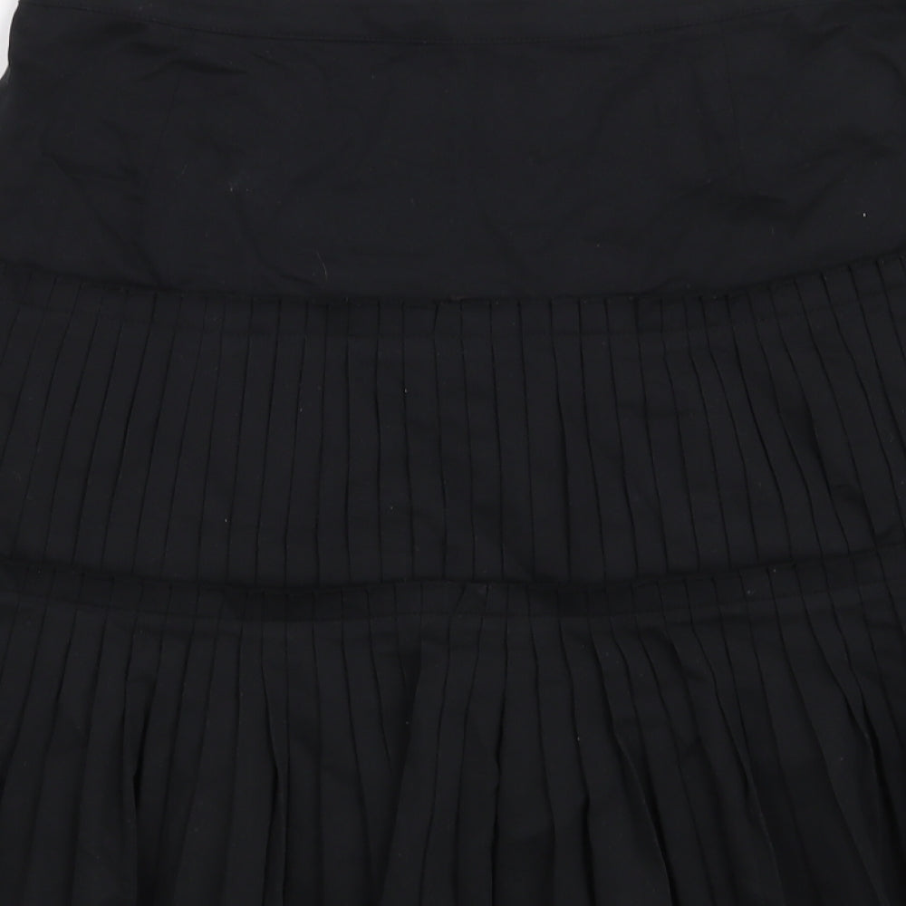 Monton Womens Black   A-Line Skirt Size 10