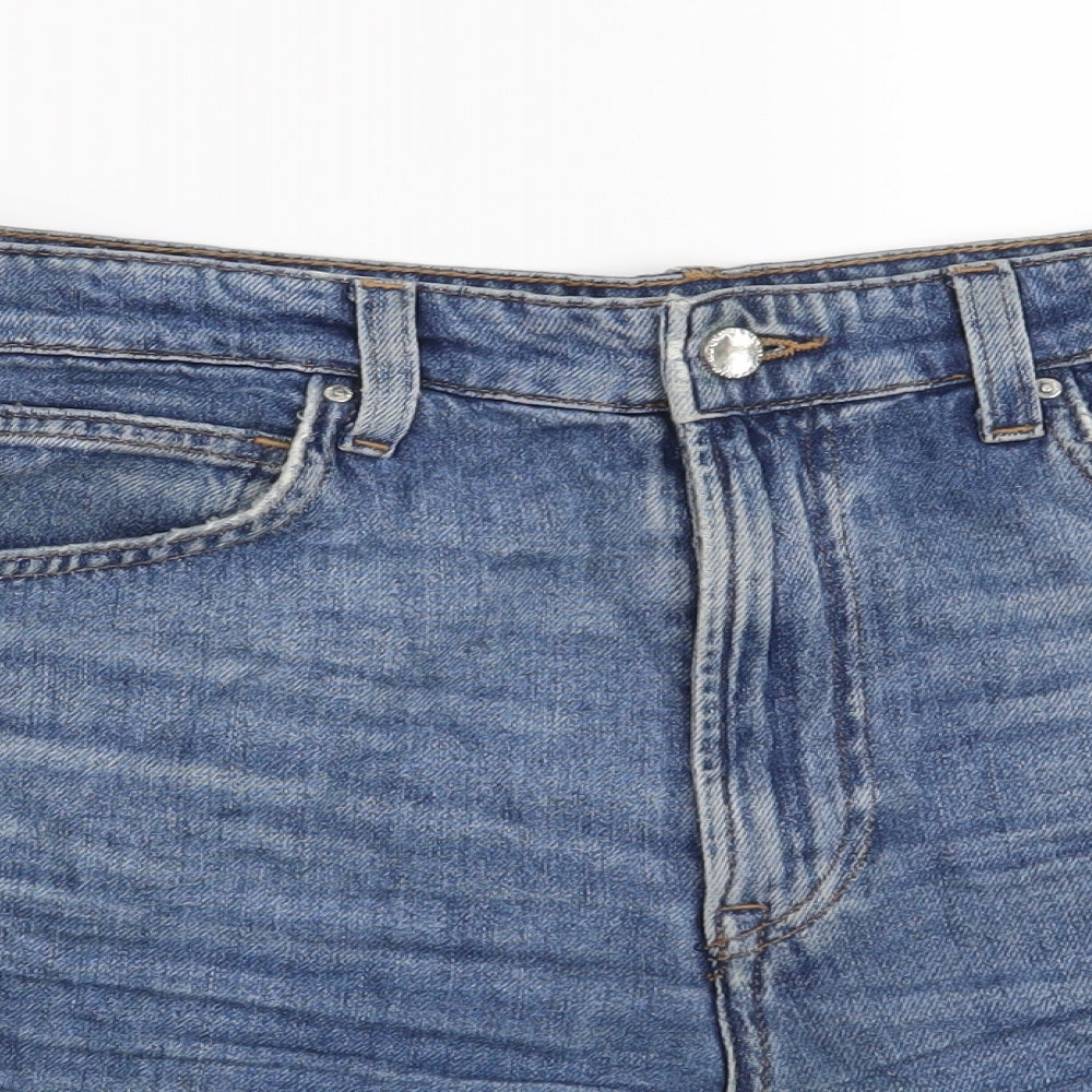 &Denim Womens Blue   Cut-Off Shorts Size 12
