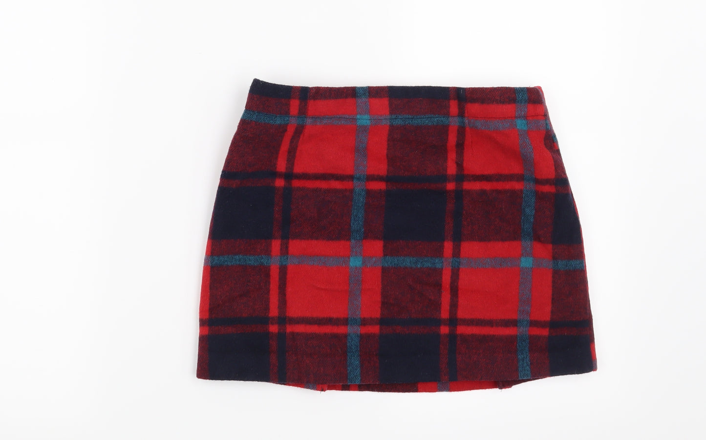 NEXT Girls Red Check  Mini Skirt Size 10 Years