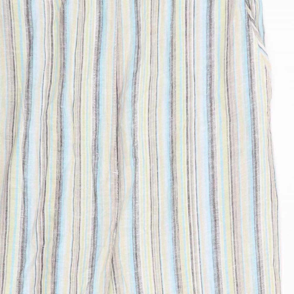 Orvis Womens Green Striped  Trousers  Size 14 L23 in