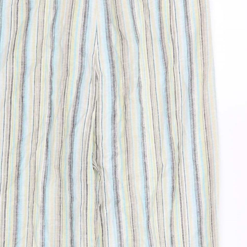 Orvis Womens Green Striped  Trousers  Size 14 L23 in
