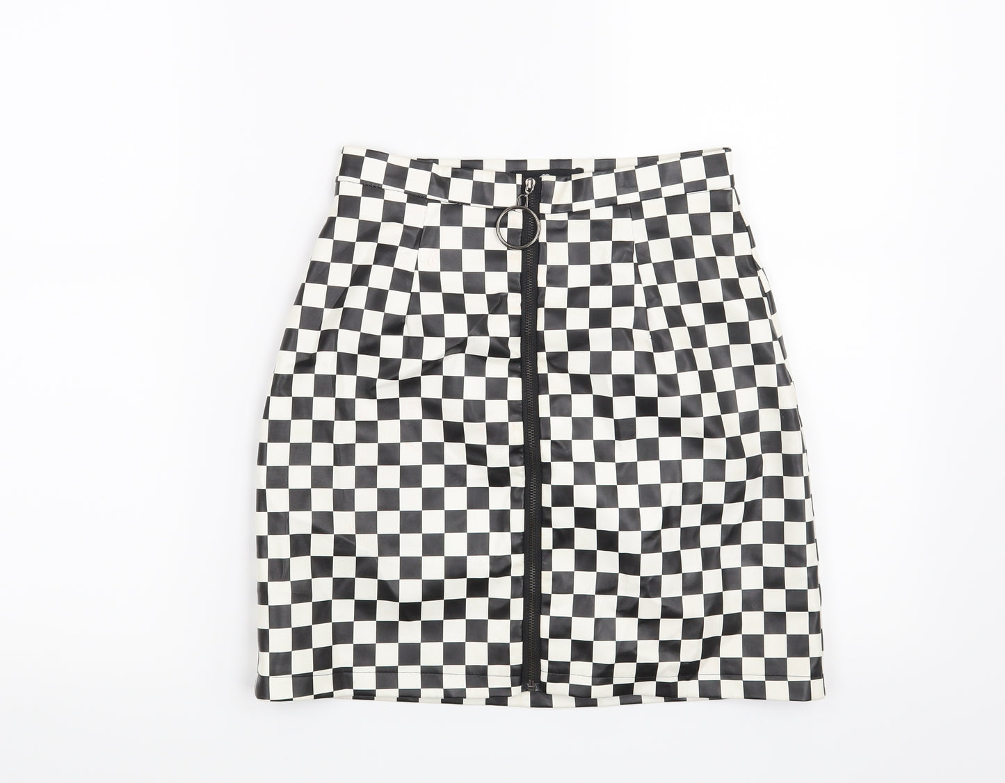 Daisy Street Womens White Check  Mini Skirt Size 6