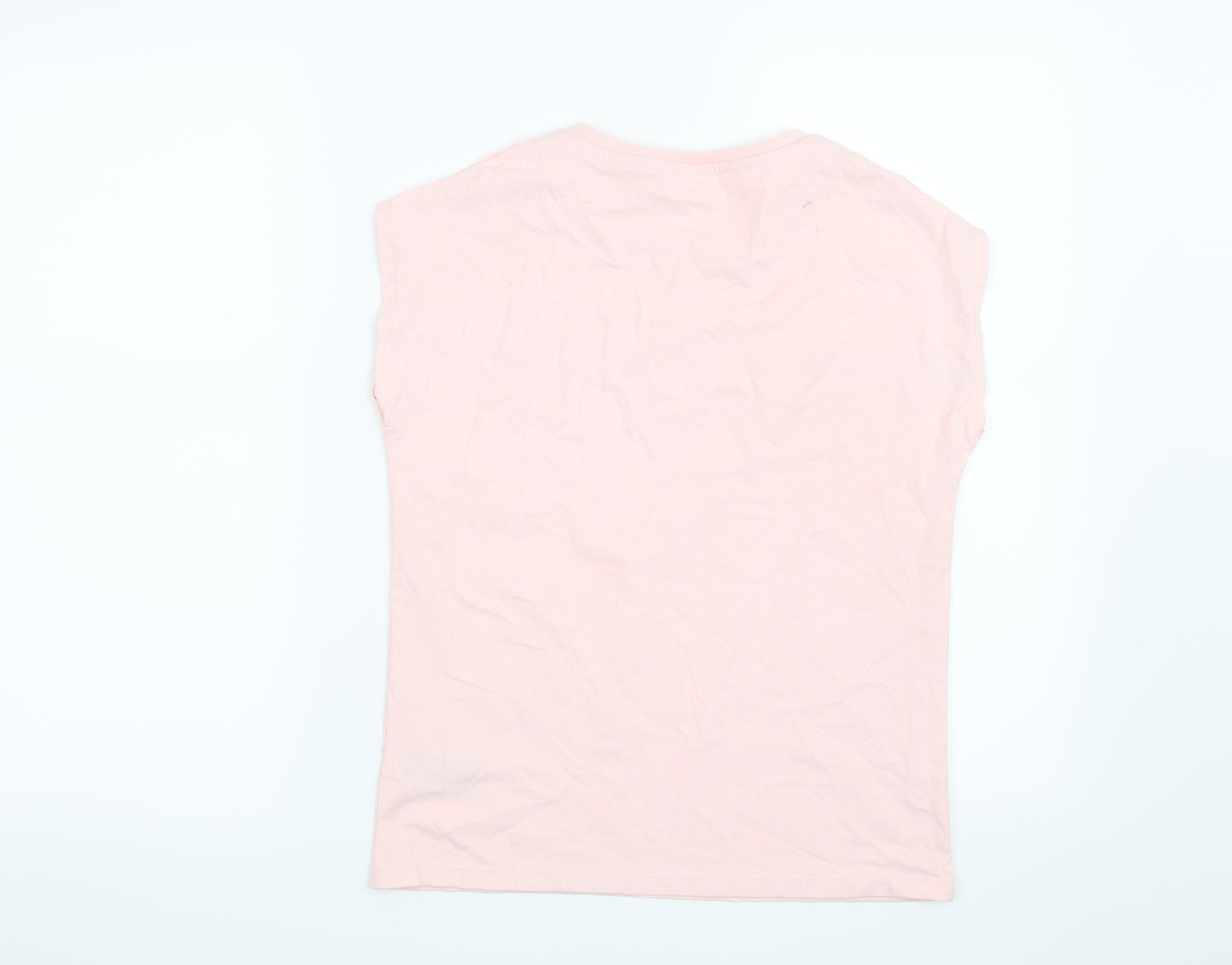 Marks and Spencer Girls Pink   Basic T-Shirt Size 9-10 Years  - Be Kind