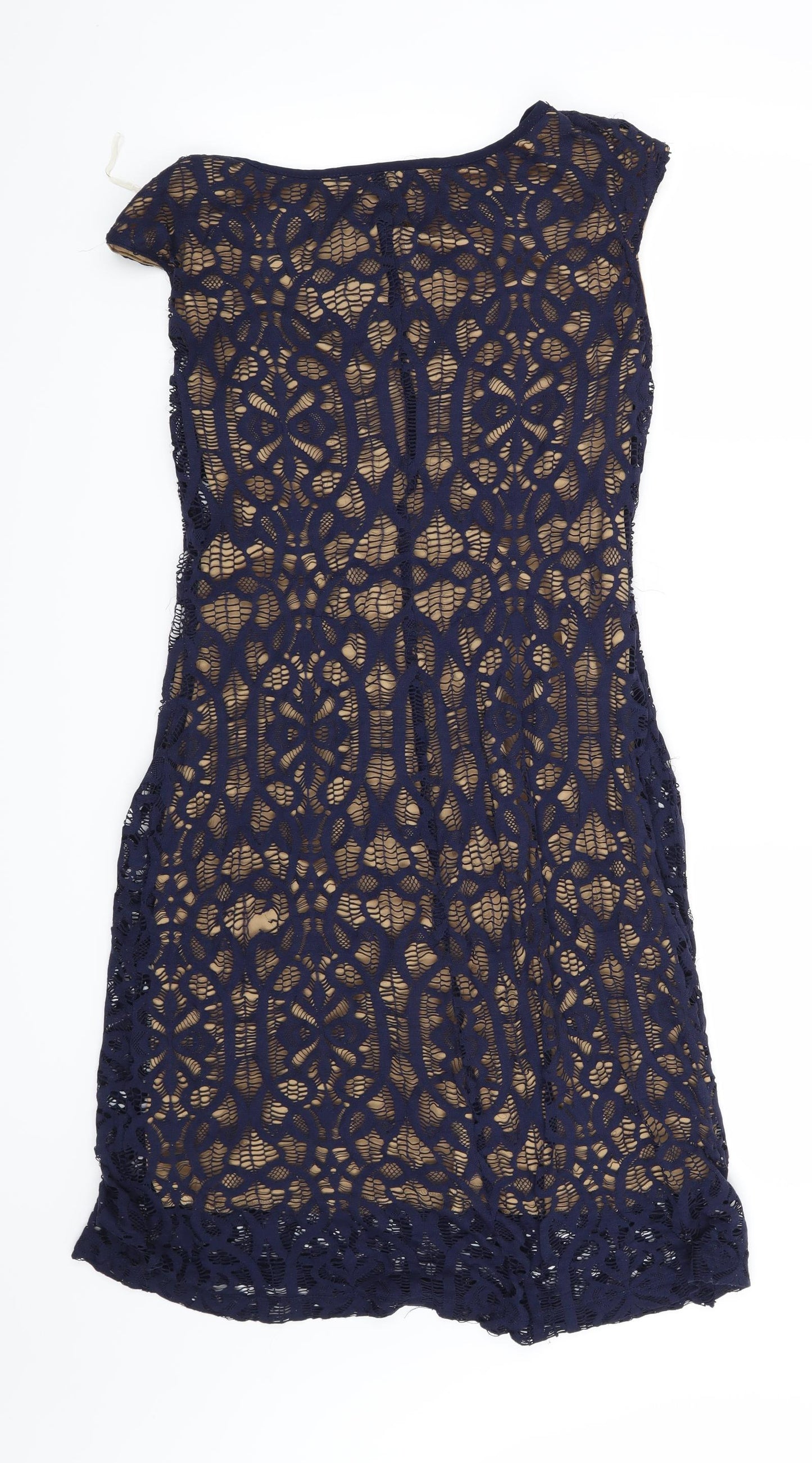 Preworn Womens Blue Floral  Shift  Size 8