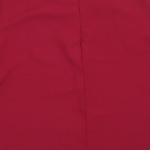 Topshop Womens Red   Basic Blouse Size 8