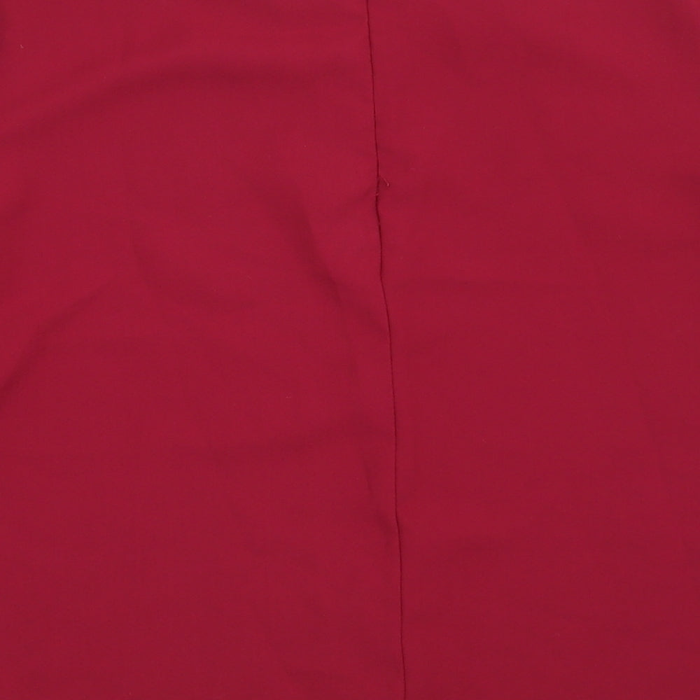 Topshop Womens Red   Basic Blouse Size 8