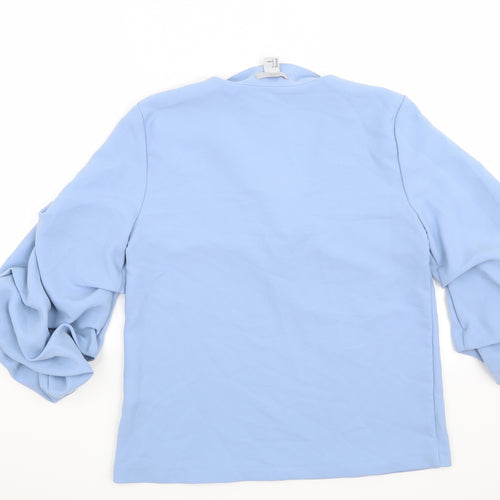H&M Womens Blue   Basic Blouse Size 6
