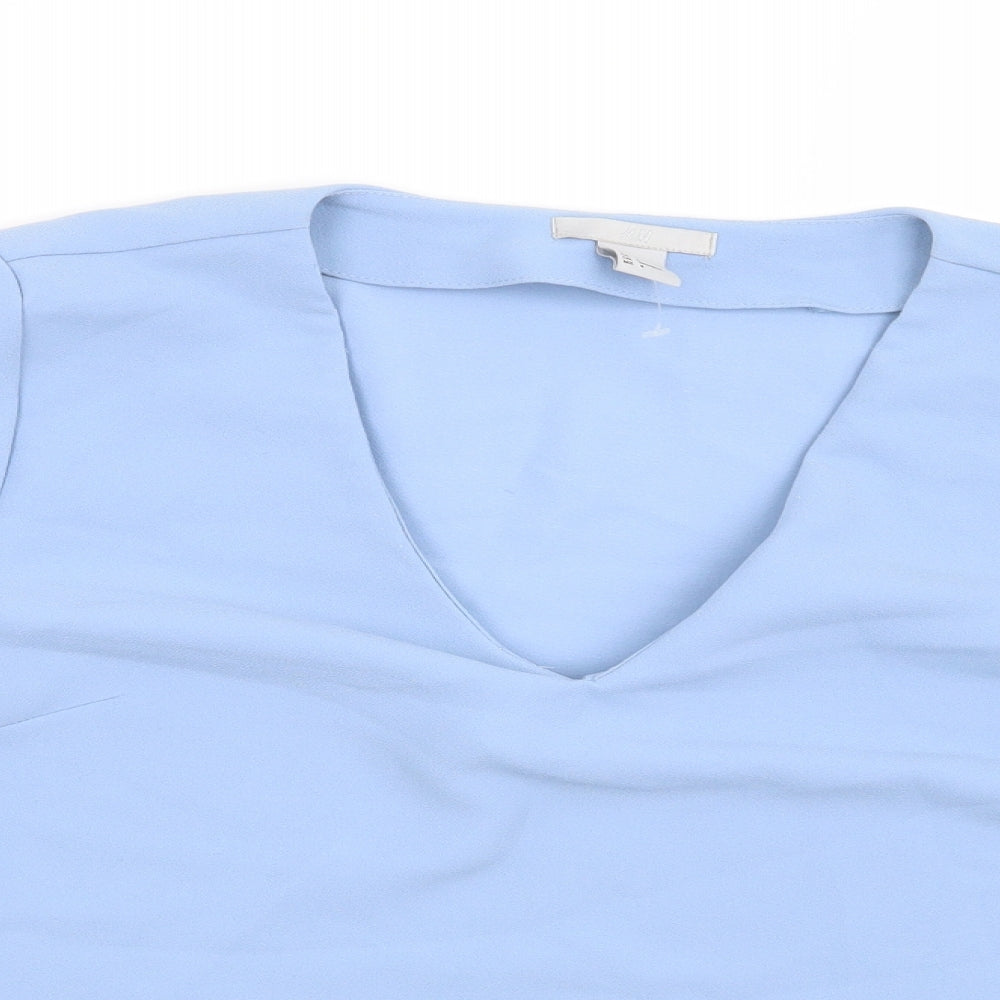 H&M Womens Blue   Basic Blouse Size 6