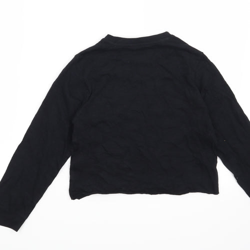 Marks and Spencer Girls Black   Basic T-Shirt Size 8-9 Years  - We are stronger together