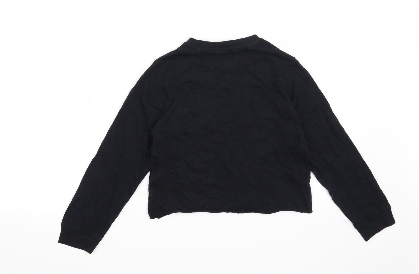 Marks and Spencer Girls Black   Basic T-Shirt Size 8-9 Years  - We are stronger together