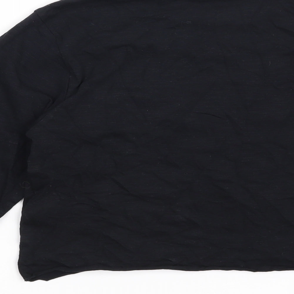 Marks and Spencer Girls Black   Basic T-Shirt Size 8-9 Years  - We are stronger together