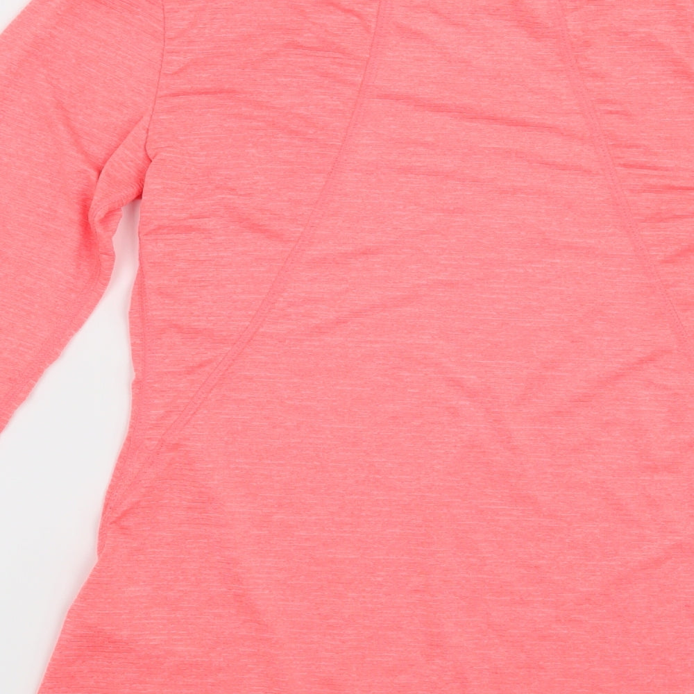 New Look Womens Pink Striped  Basic T-Shirt Size S