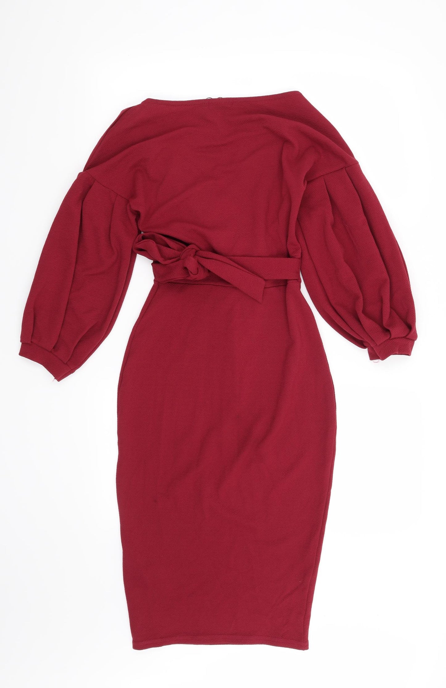 Boohoo Womens Red   Sheath  Size 8