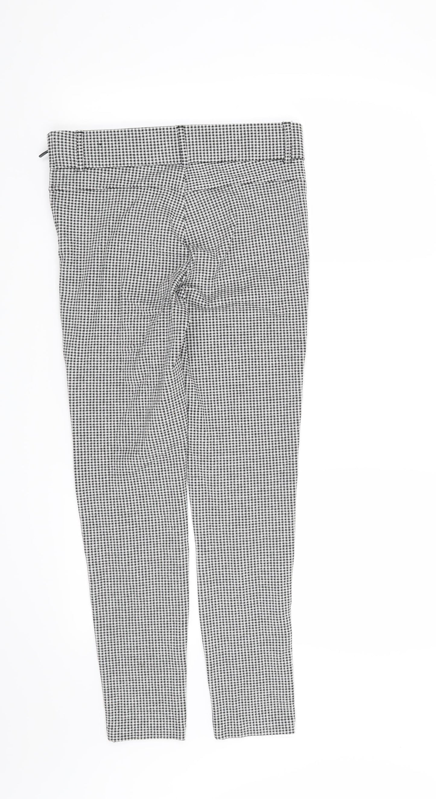 Zara Womens Black Houndstooth  Trousers  Size M L26 in