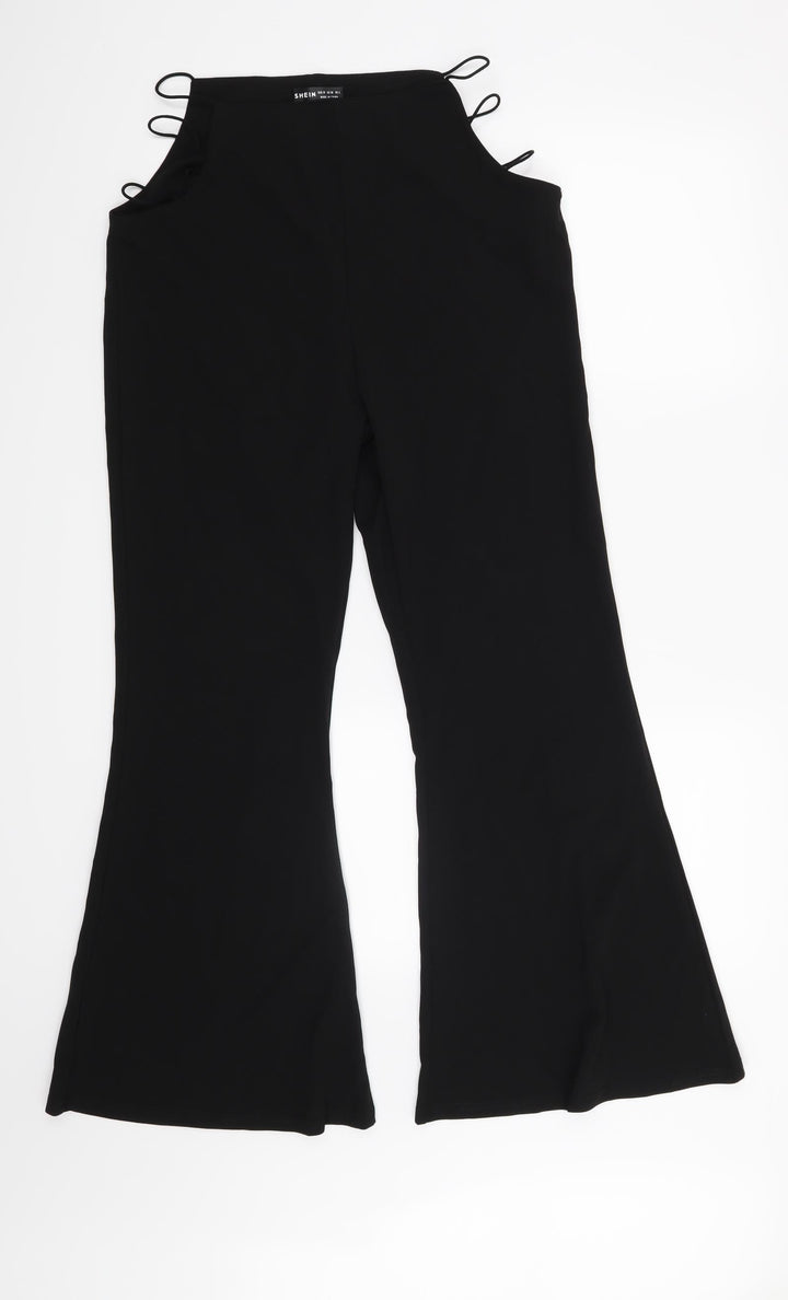 SheIn Womens Black Trousers Size M L29 in