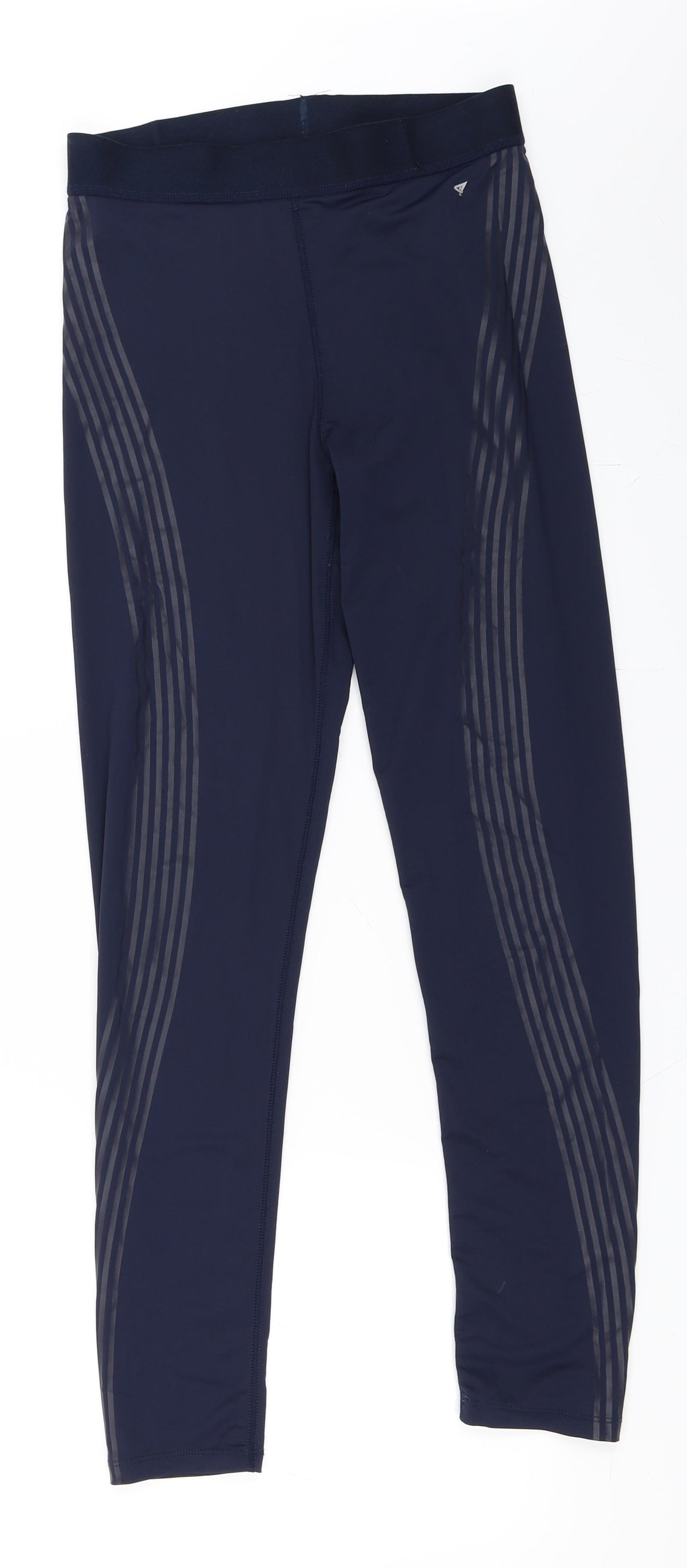 Preworn Womens Blue   Compression Leggings Size 10 L27 in