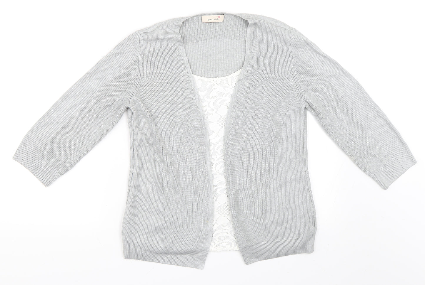 Marks and Spencer Womens Grey   Cardigan Jumper Size 10