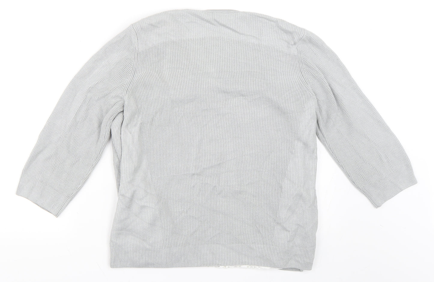 Marks and Spencer Womens Grey   Cardigan Jumper Size 10