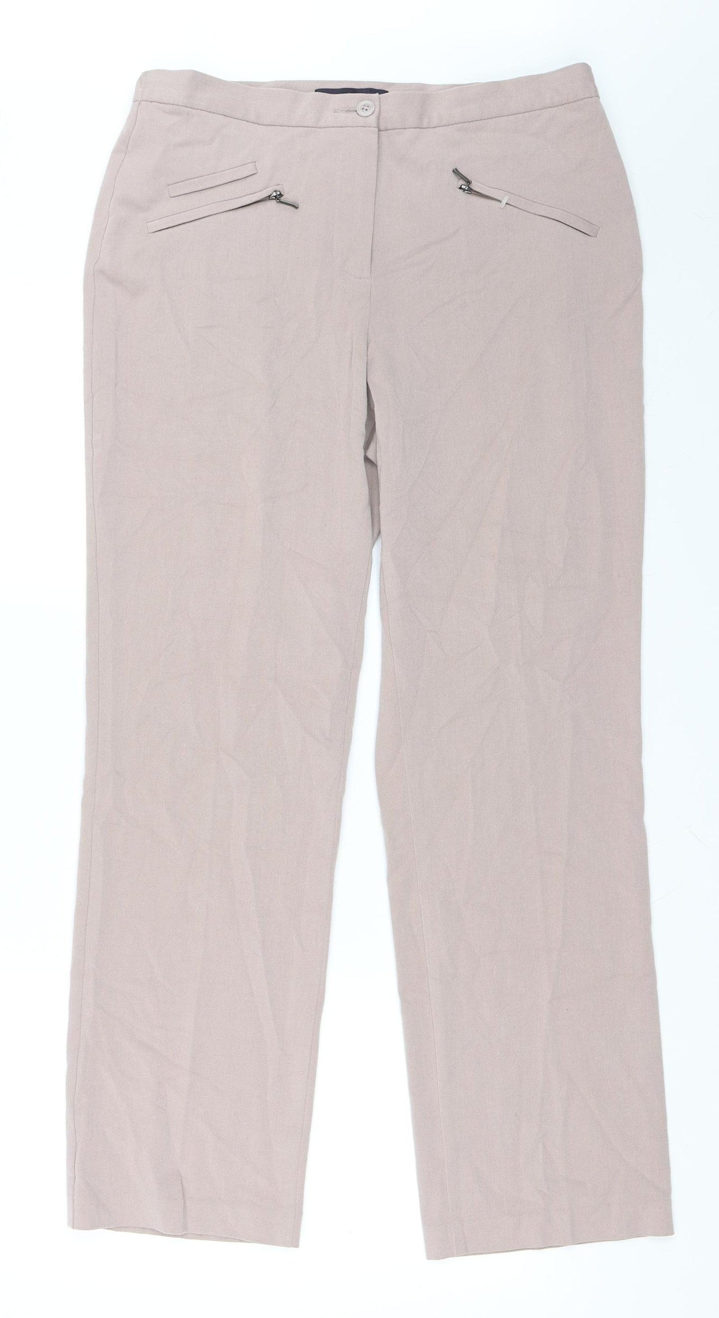 Marks and Spencer Womens Pink   Trousers  Size 10 L29.5 in
