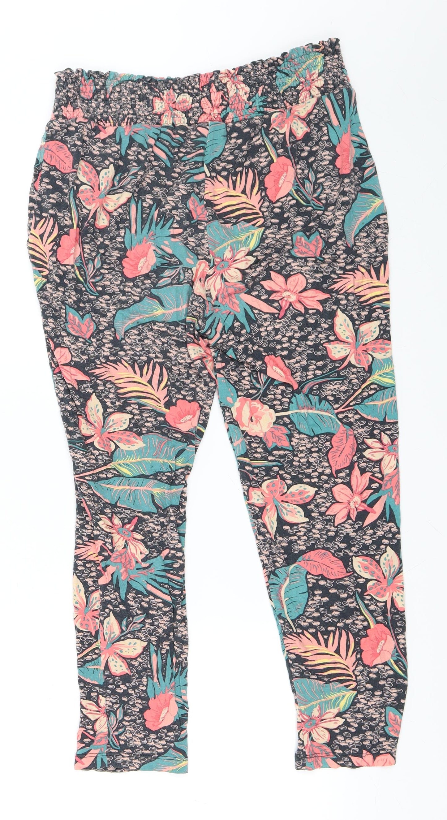 Chiemsee Womens Grey Floral  Harem Trousers Size 14