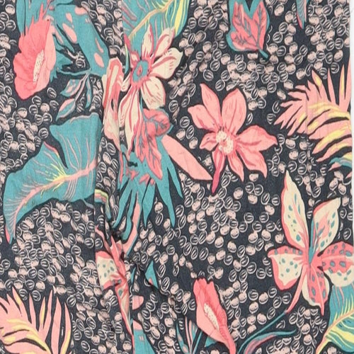 Chiemsee Womens Grey Floral  Harem Trousers Size 14