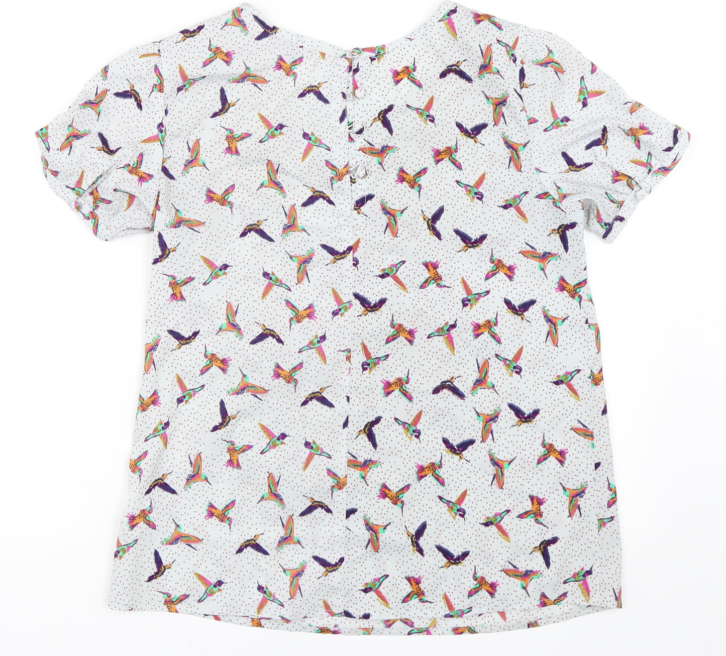 Therapy Womens Ivory   Basic Blouse Size 10  - Bird Pattern