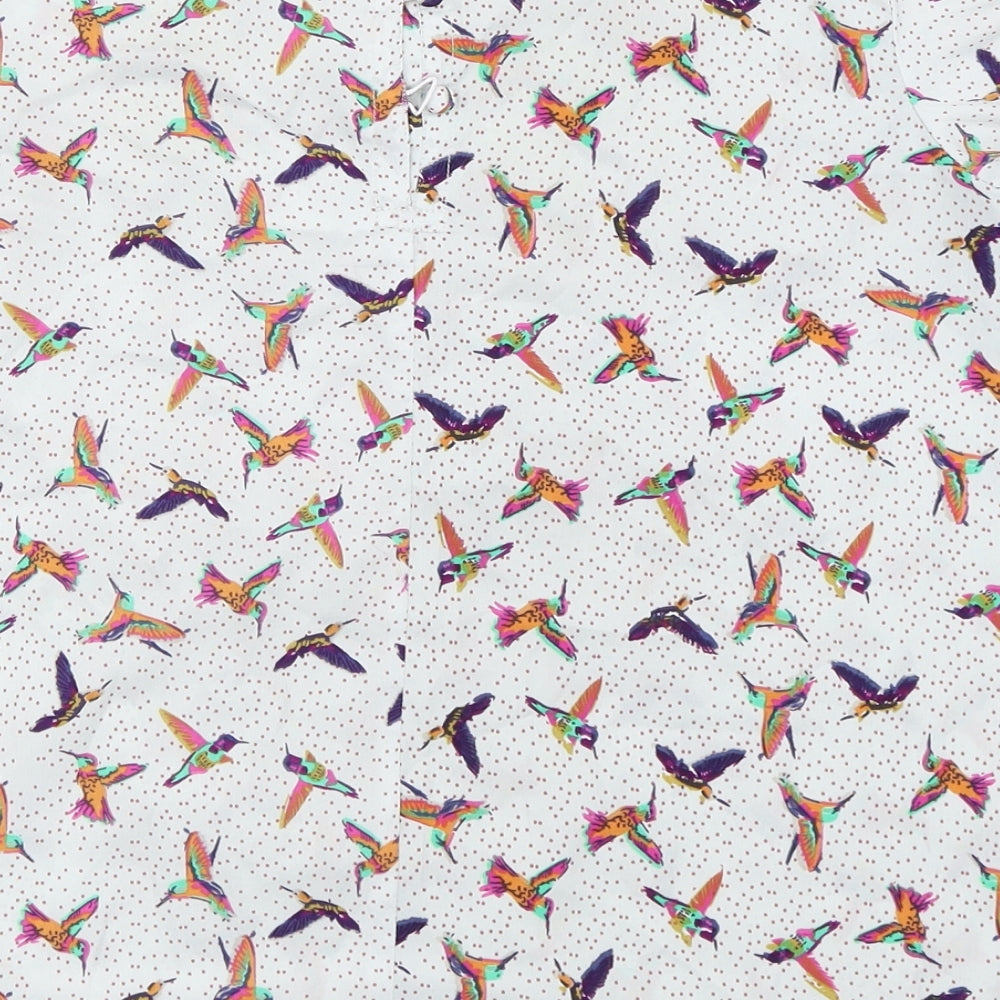 Therapy Womens Ivory   Basic Blouse Size 10  - Bird Pattern