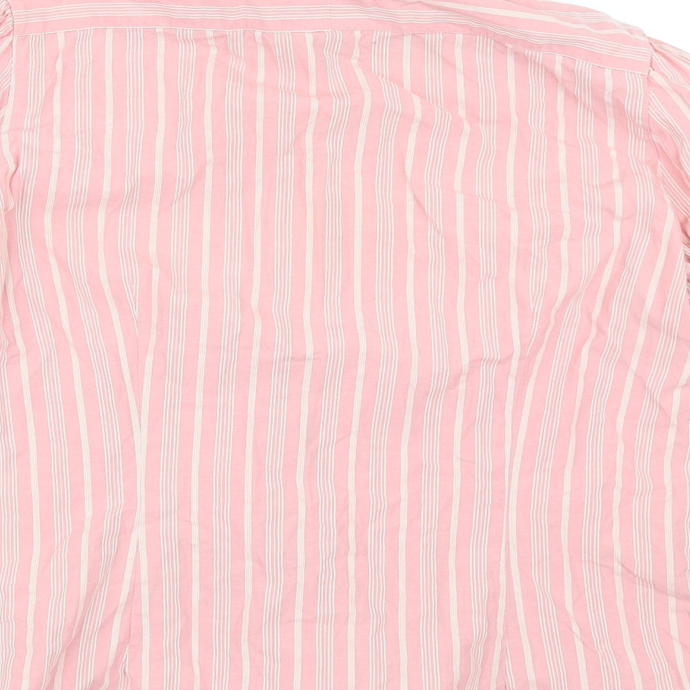 Lauren Ralph Lauren Womens Pink   Basic Button-Up Size M
