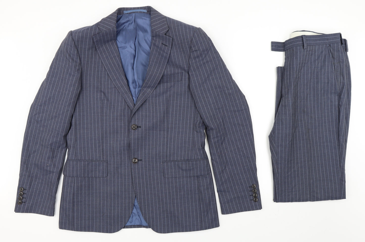 Marks and Spencer Mens Blue   2 Piece Suit Size 38 L31 in