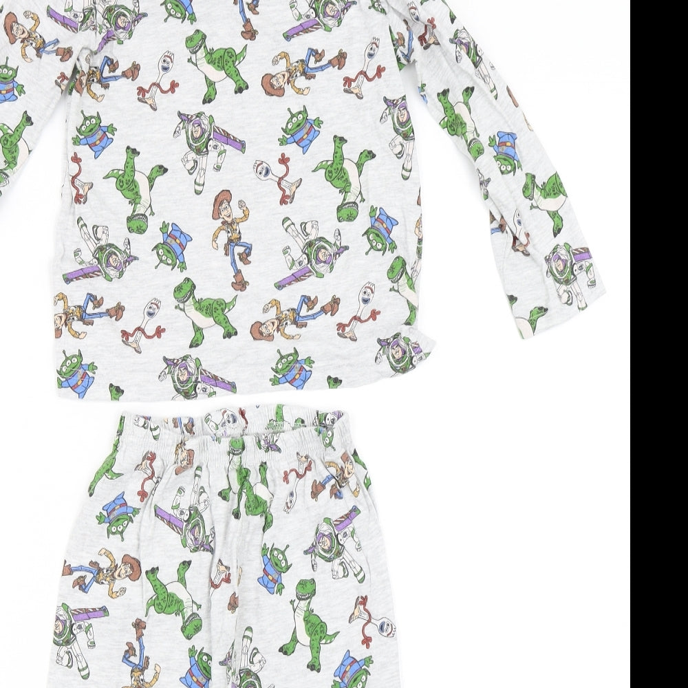 Primark Boys Grey    Pyjama Set Size 4-5 Years  - Toy Story