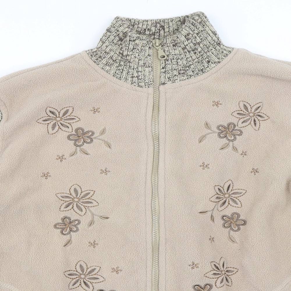 Affections Womens Beige   Jacket  Size L  - Fleece